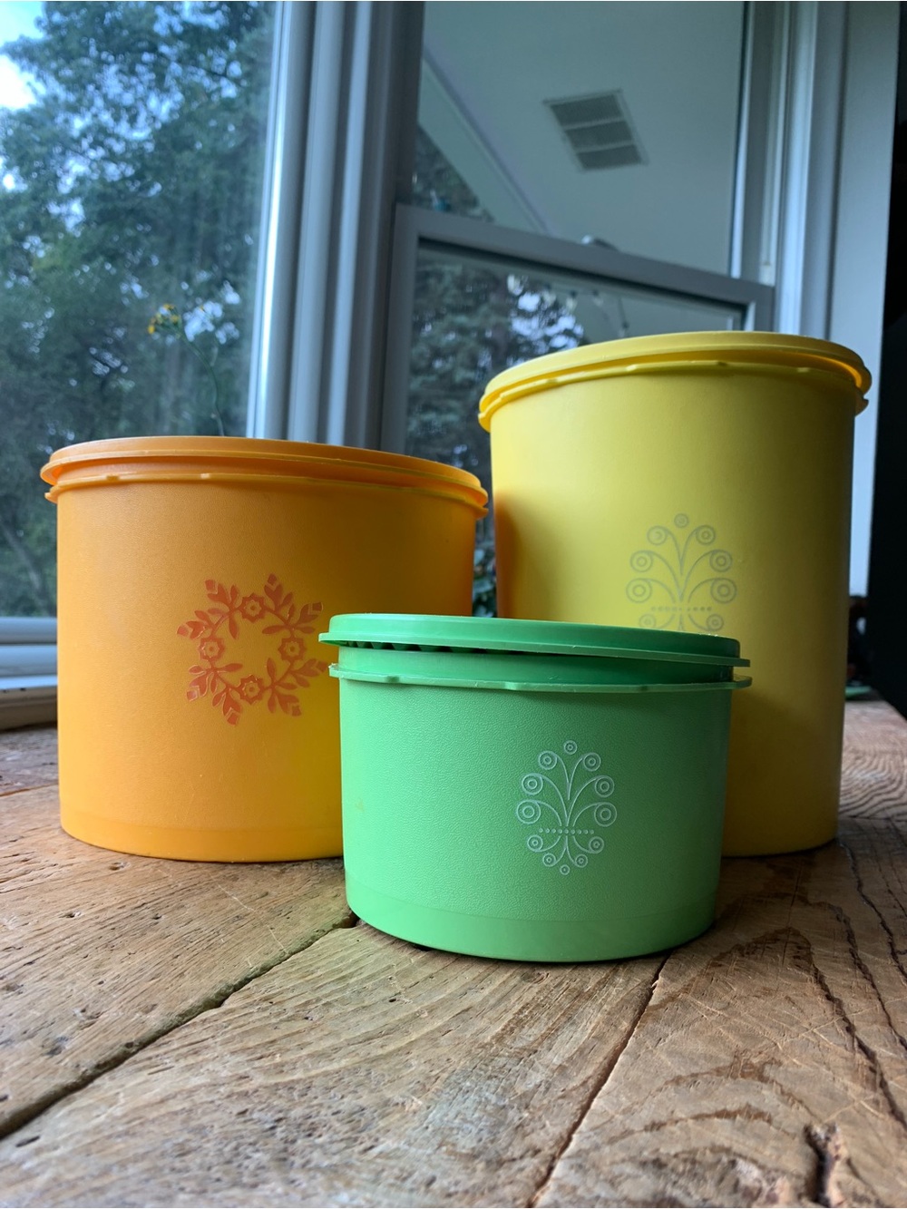 Vintage Tupperware Mixed Canister set